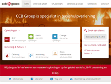 Tablet Screenshot of ccb-groep.nl